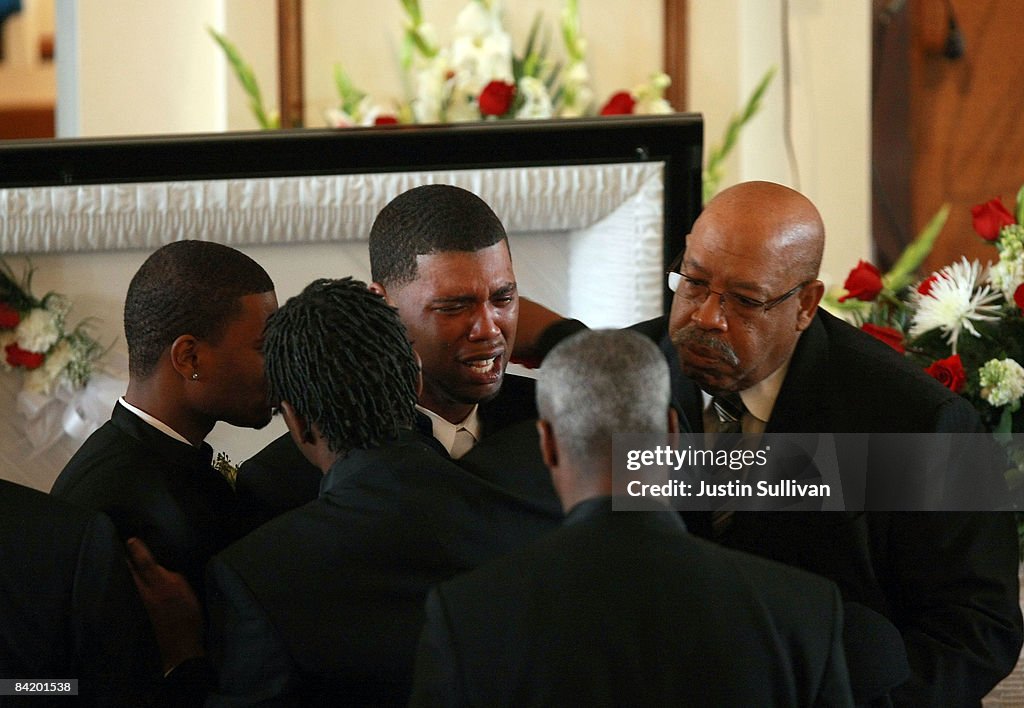Funeral Held For Police Shooting Victim 22 Year-Old Oscar Grant