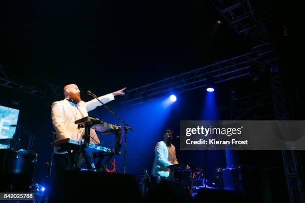 Michael Pope and David McGloughlin of Le Galaxie performs at Electric Picnic Festival at Stradbally Hall Estate on September 2, 2017 in Laois,...