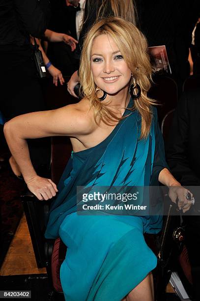 Actress Kate Hudson poses in the audience during the 35th Annual People's Choice Awards held at the Shrine Auditorium on January 7, 2009 in Los...