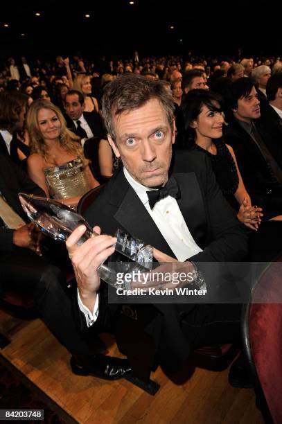 Actor Hugh Laurie poses in the audience during the 35th Annual People's Choice Awards held at the Shrine Auditorium on January 7, 2009 in Los...