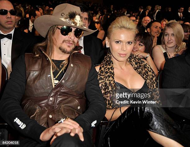 Musician Kid Rock and guest in the audience during the 35th Annual People's Choice Awards held at the Shrine Auditorium on January 7, 2009 in Los...