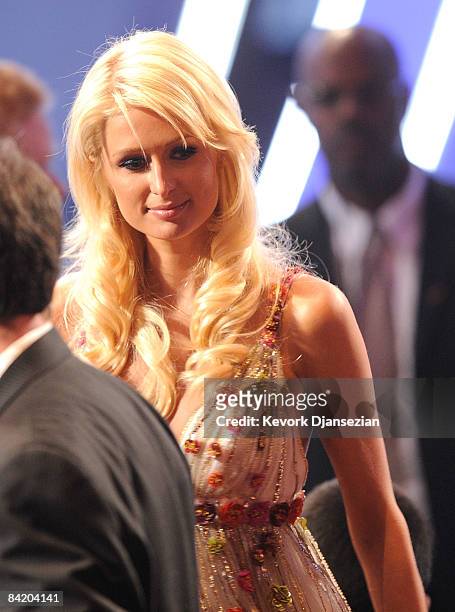 Socialite Paris Hilton in the audience during the 35th Annual People's Choice Awards held at the Shrine Auditorium on January 7, 2009 in Los Angeles,...