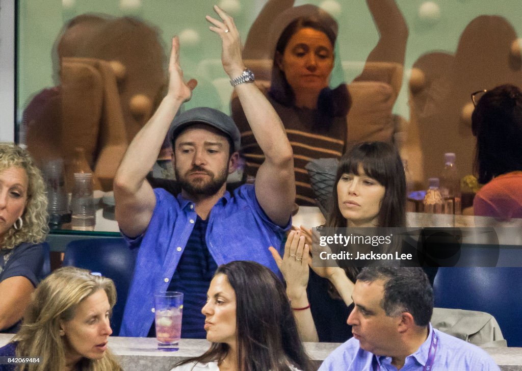 Celebrities Attend The 2017 US Open Tennis Championships - Day 6