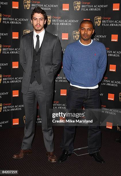 Toby Kebbell and Noel Clarke announce the 2009 Orange Rising Star nominees at BAFTA on January 8, 2009 in London, England.