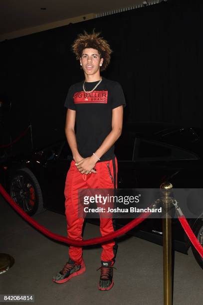 LaMelo Ball attends Melo Ball's 16th Birthday on September 2, 2017 in Chino, California.