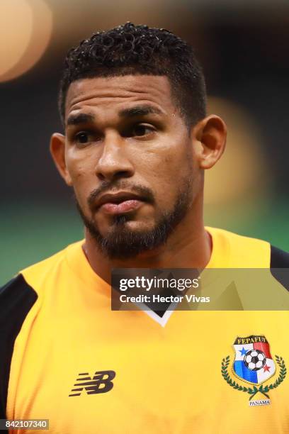 Jose Calderon of Panama looks on prior the match between Mexico and Panama as part of the FIFA 2018 World Cup Qualifiers at Estadio Azteca on...