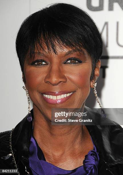 Natalie Cole arrives at the Grammy Nomination Concert Live!! at the Nokia Theatre on December 3, 2008 in Los Angeles, California.