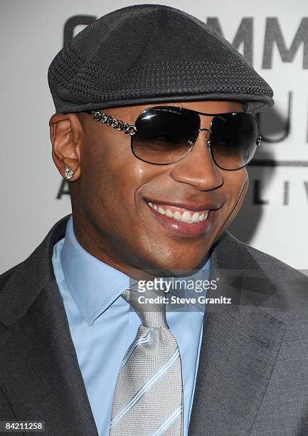 Cool J arrives at the Grammy Nomination Concert Live!! at the Nokia Theatre on December 3, 2008 in Los Angeles, California.