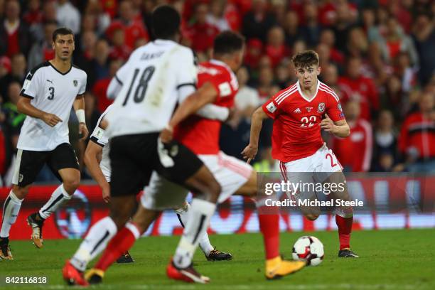 Ben Woodburn of Wales during the FIFA 2018 World Cup Qualifier Group D match between Wales and Austria at Cardiff City Stadium on September 2, 2017...