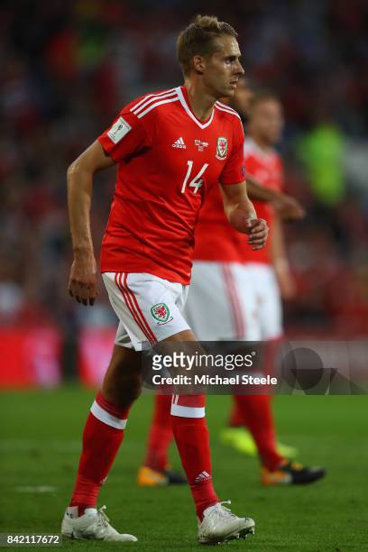 David Edwards of Wales during the FIFA 2018 World Cup Qualifier Group D match between Wales and Austria at Cardiff City Stadium on September 2, 2017...