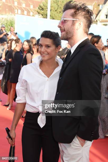 Emma de Caunes and Jamie Hewlett attends the screening of 'Good Time' Premiere during the 43rd Deauville American Film Festival on September 2, 2017...