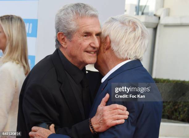 Claude Lelouch and Lionel Chouchan attend the screening of 'Good Time' Premiere during the 43rd Deauville American Film Festival on September 2, 2017...