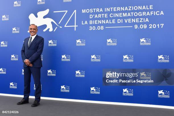 Festival director Alberto Barbera attends the 'Biennale College Cinema' photocall during the 74th Venice Film Festival at Sala Casino on September 3,...