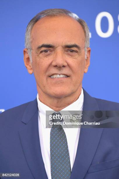 Festival director Alberto Barbera attends the 'Biennale College Cinema' photocall during the 74th Venice Film Festival at Sala Casino on September 3,...