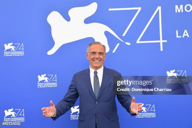 Festival director Alberto Barbera attends the 'Biennale College Cinema' photocall during the 74th Venice Film Festival at Sala Casino on September 3,...