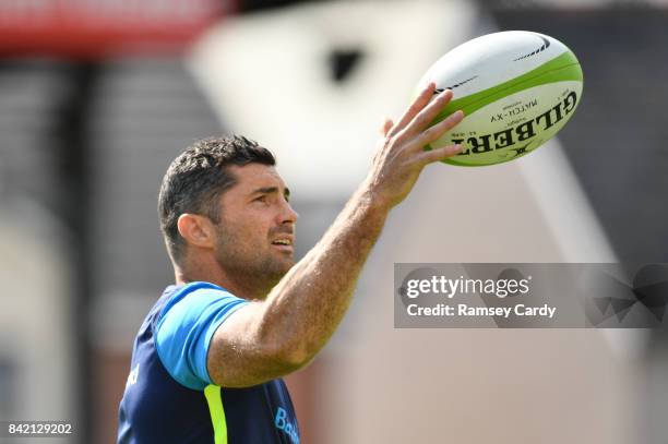 Wales , United Kingdom - 2 September 2017; Rob Kearney of Leinster ahead of the Guinness PRO14 Round 1 match between Dragons and Leinster at Rodney...