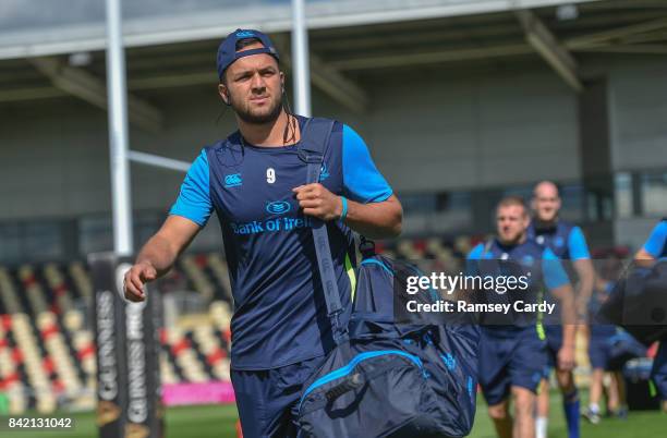 Wales , United Kingdom - 2 September 2017; Jamison Gibson-Park of Leinster ahead of the Guinness PRO14 Round 1 match between Dragons and Leinster at...