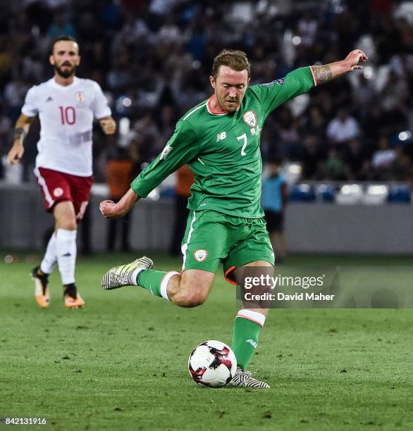 Tbilisi , Georgia - 2 September 2017; Aiden McGeady of Republic of Ireland during the FIFA World Cup Qualifier Group D match between Georgia and...