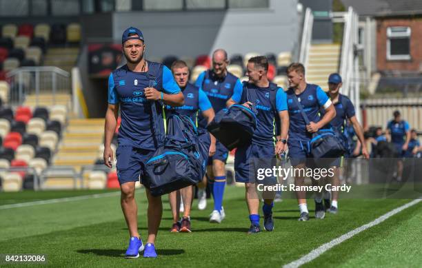 Wales , United Kingdom - 2 September 2017; Jamison Gibson-Park of Leinster ahead of the Guinness PRO14 Round 1 match between Dragons and Leinster at...