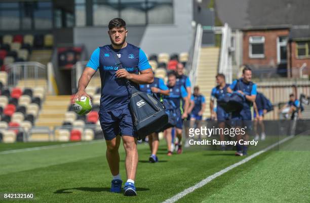 Wales , United Kingdom - 2 September 2017; Vakh Abdaladze of Leinster ahead of the Guinness PRO14 Round 1 match between Dragons and Leinster at...