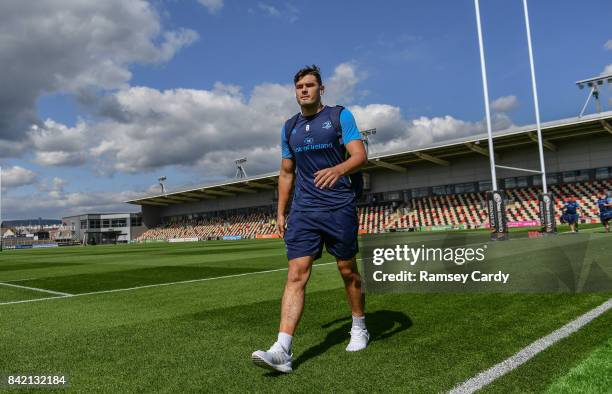 Wales , United Kingdom - 2 September 2017; Max Deegan of Leinster ahead of the Guinness PRO14 Round 1 match between Dragons and Leinster at Rodney...