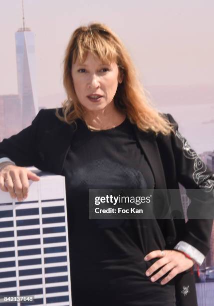 Emmanuelle Bercot poses sat the Revelations Jury photocall during the 43rd Deauville American Film Festival on September 2. 2017 in Deauville. France.