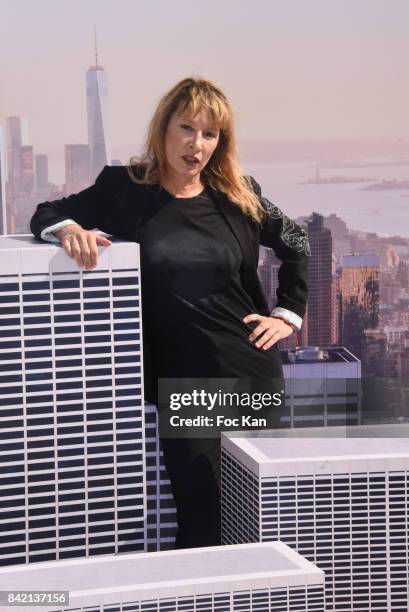 Emmanuelle Bercot poses sat the Revelations Jury photocall during the 43rd Deauville American Film Festival on September 2. 2017 in Deauville. France.