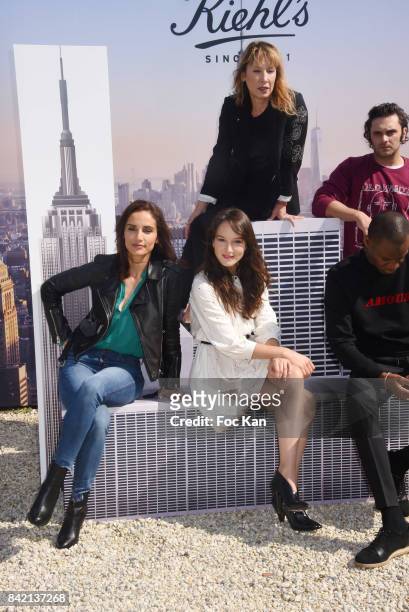 Leonor Varela, Anais Demoustier, Emmanuelle Bercot, Abd Ali Malik and Pio Marmai pose at the Revelations Jury photocall during the 43rd Deauville...