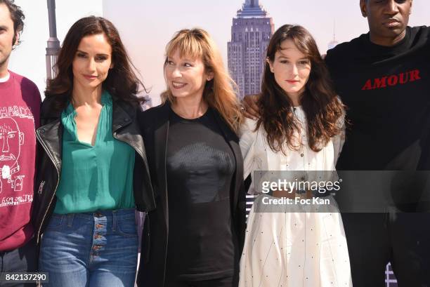 Leonor Varela. Emmanuelle Bercot and Anais Demoustier pose at the Revelations Jury photocall during the 43rd Deauville American Film Festival on...