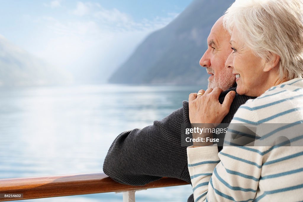 Loving Couple on Cruise Ship