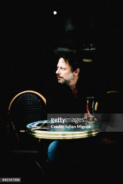 Actor Mathieu Amalric is photographed for L'Express on August 21, 2017 in Paris, France.
