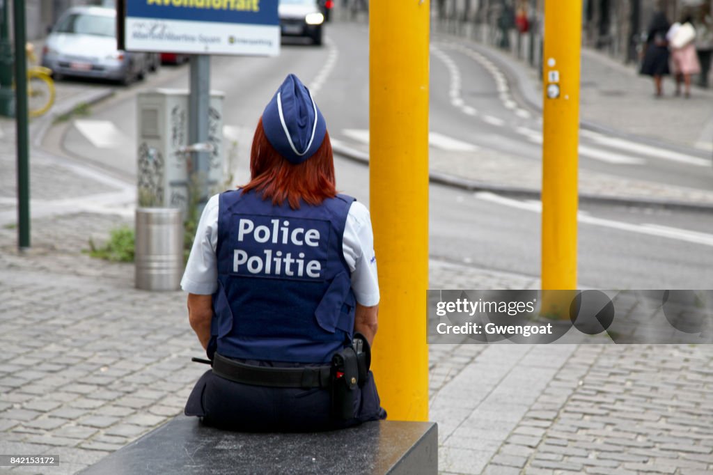 Belgian policewoman