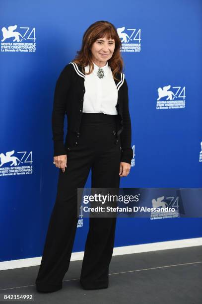 Ariane Ascaride attends the 'The House By The Sea ' photocall during the 74th Venice Film Festival on September 3, 2017 in Venice, Italy.