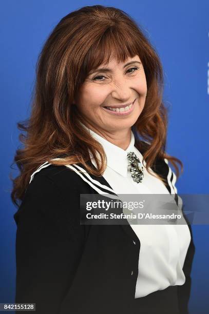 Ariane Ascaride attends the 'The House By The Sea ' photocall during the 74th Venice Film Festival on September 3, 2017 in Venice, Italy.