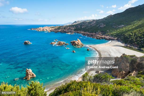 li tinnari, costa paradiso, olbia tempio, sardinia. li tinnirai beach - sardenha imagens e fotografias de stock
