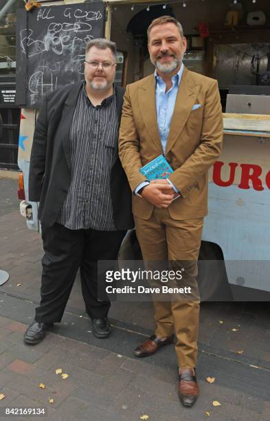Programmer Justin Johnson and David Walliams attends a BFI Southbank preview of "Ratburger", Sky 1's TV adaptation of his book published by...