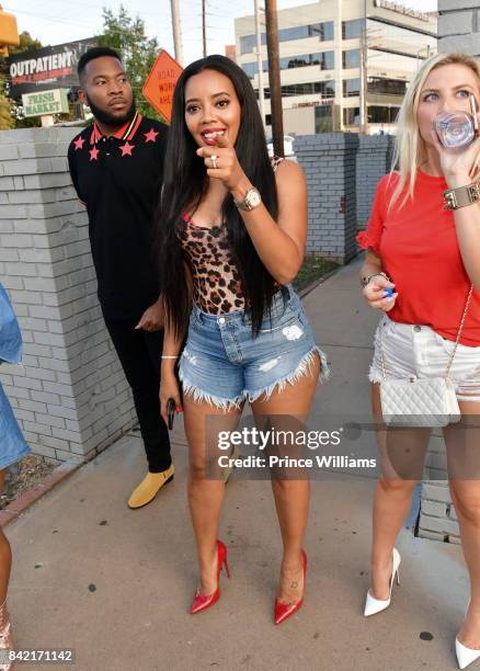 Angela Simmons attends 2017 Luda Day Party at Elleven45 on September 2, 2017 in Atlanta, Georgia.