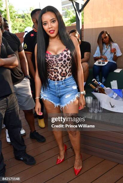 Angela Simmons attends 2017 Luda Day Party at Elleven45 on September 2, 2017 in Atlanta, Georgia.