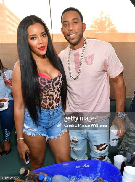 Angela Simmons and Ludacris attend 2017 Luda day weekend Day Party at Elleven45 on September 2, 2017 in Atlanta, Georgia.