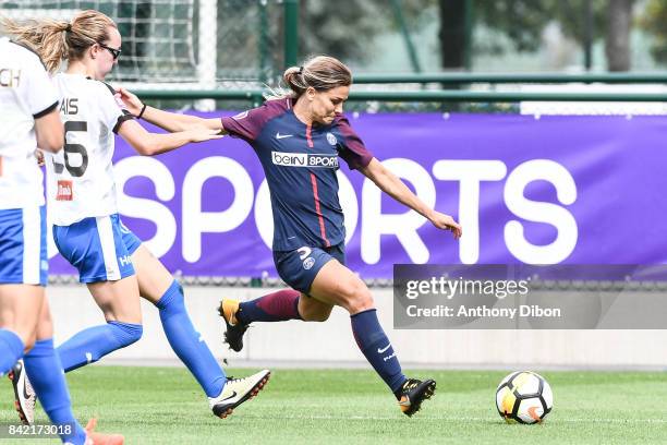 Laure Boulleau of PSG during women's Division 1 match between Paris Saint Germain PSG and Soyaux on September 3, 2017 in Paris, France.