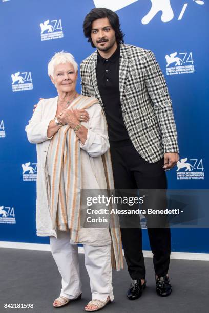 Judi Dench and Ali Fazal the 'Victoria & Abdul And Jaeger-LeCoultre' photocall during the 74th Venice Film Festival at Sala Casino on September 3,...