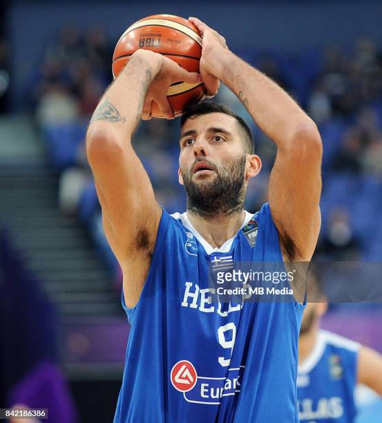 Ioannis Bourousis of Greece during the FIBA Eurobasket 2017 Group A match between Slovenia and Greece on September 3, 2017 in Helsinki, Finland.