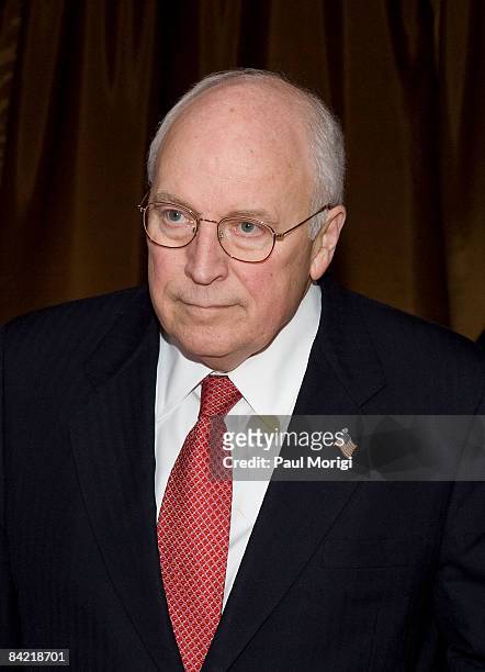 Vice President Dick Cheney attends salute to Brit Hume at Cafe Milano on January 8, 2009 in Washington, DC.