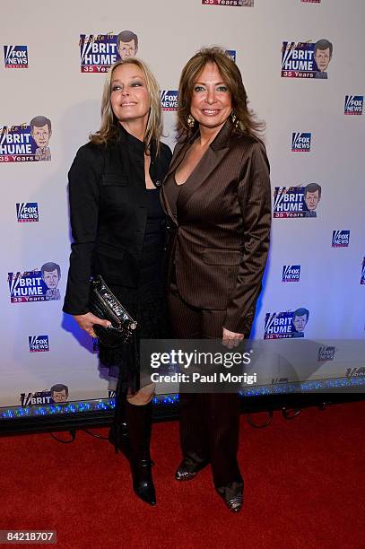 Bo Derek and Ivonne A-Baki attends salute to Brit Hume at Caf� Milano on January 8, 2009 in Washington, DC.