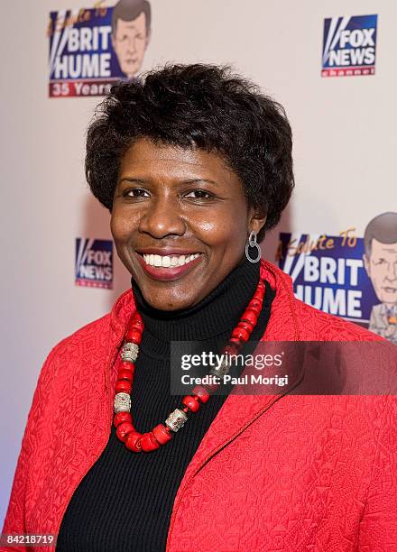 Gwen Ifill attends salute to Brit Hume at Cafe Milano on January 8, 2009 in Washington, DC.