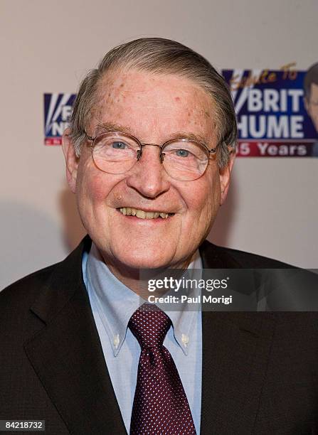 William Webster attends salute to Brit Hume at Cafe Milano on January 8, 2009 in Washington, DC.