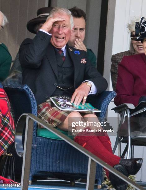 Prince Charles, Prince of Wales attends the 2017 Braemar Highland Gathering at The Princess Royal and Duke of Fife Memorial Park on September 2, 2017...