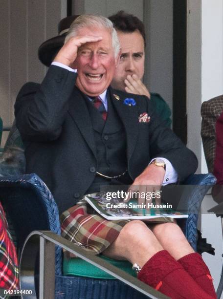 Prince Charles, Prince of Wales attends the 2017 Braemar Highland Gathering at The Princess Royal and Duke of Fife Memorial Park on September 2, 2017...