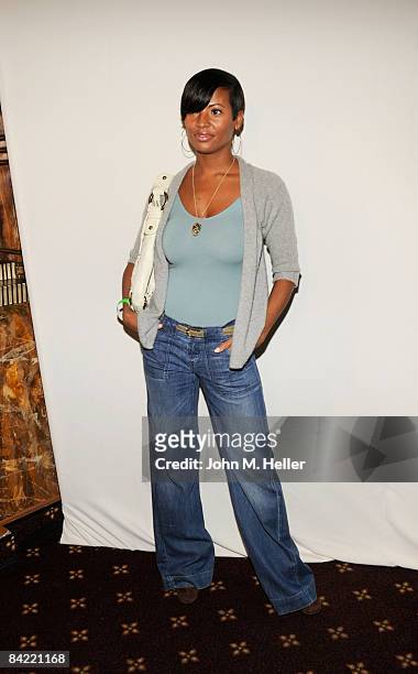 Candace Smith attends the First-Ever screening of "The Slammin' Salmon" hosted by Broken Lizard on January 8, 2009 at the Westwood Majestic Crest...