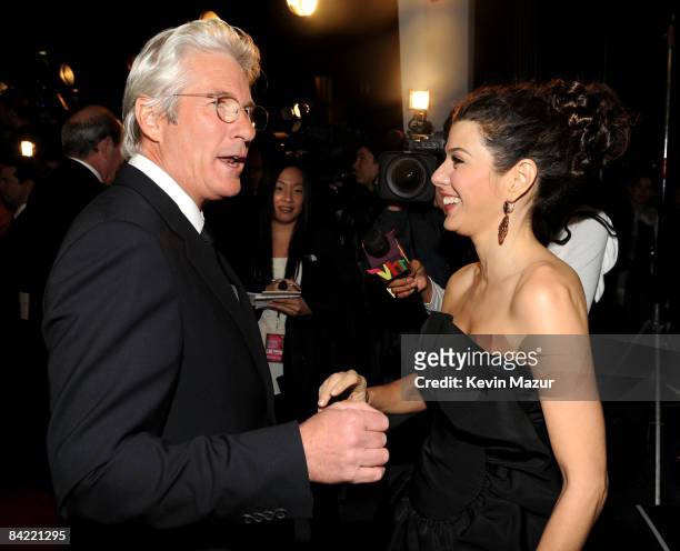 Actors Richard Gere and Marisa Tomei arrive on the red carpet at VH1's 14th Annual Critics' Choice Awards held at the Santa Monica Civic Auditorium...